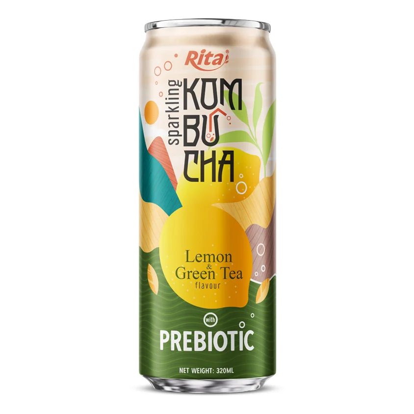 Sparkling Kombucha Prebiotic 320ml can 05