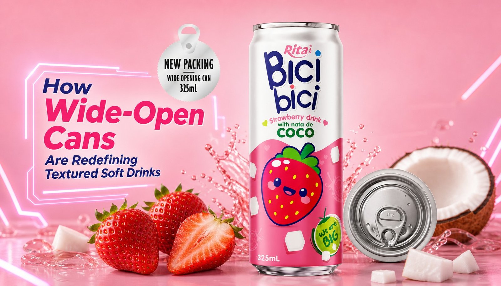 How Wide-Open Cans Are Redefining Textured Soft Drinks