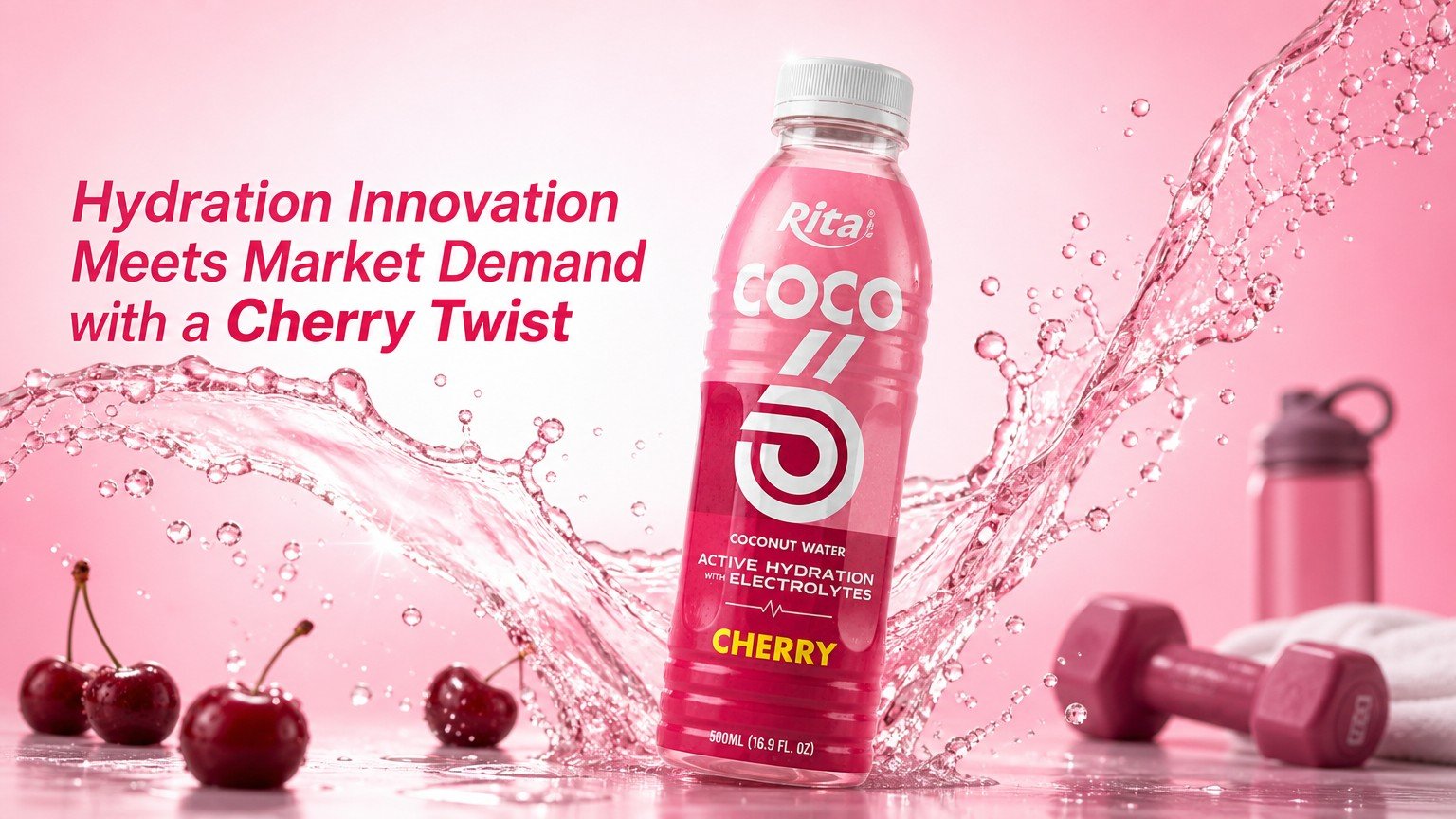Refreshing cherry beverage designed for modern consumers