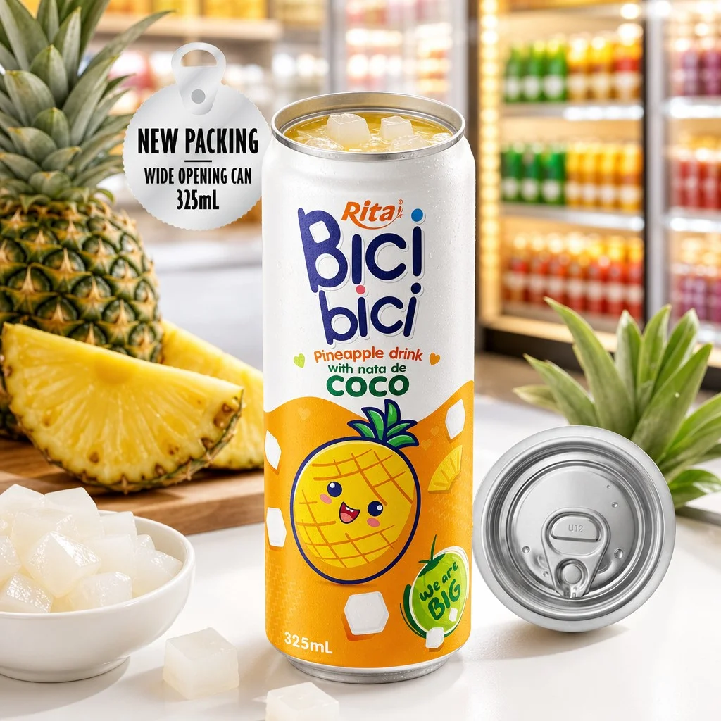 Textured Pineapple Drinks: Redefining Beverage Export Packaging - Image 1