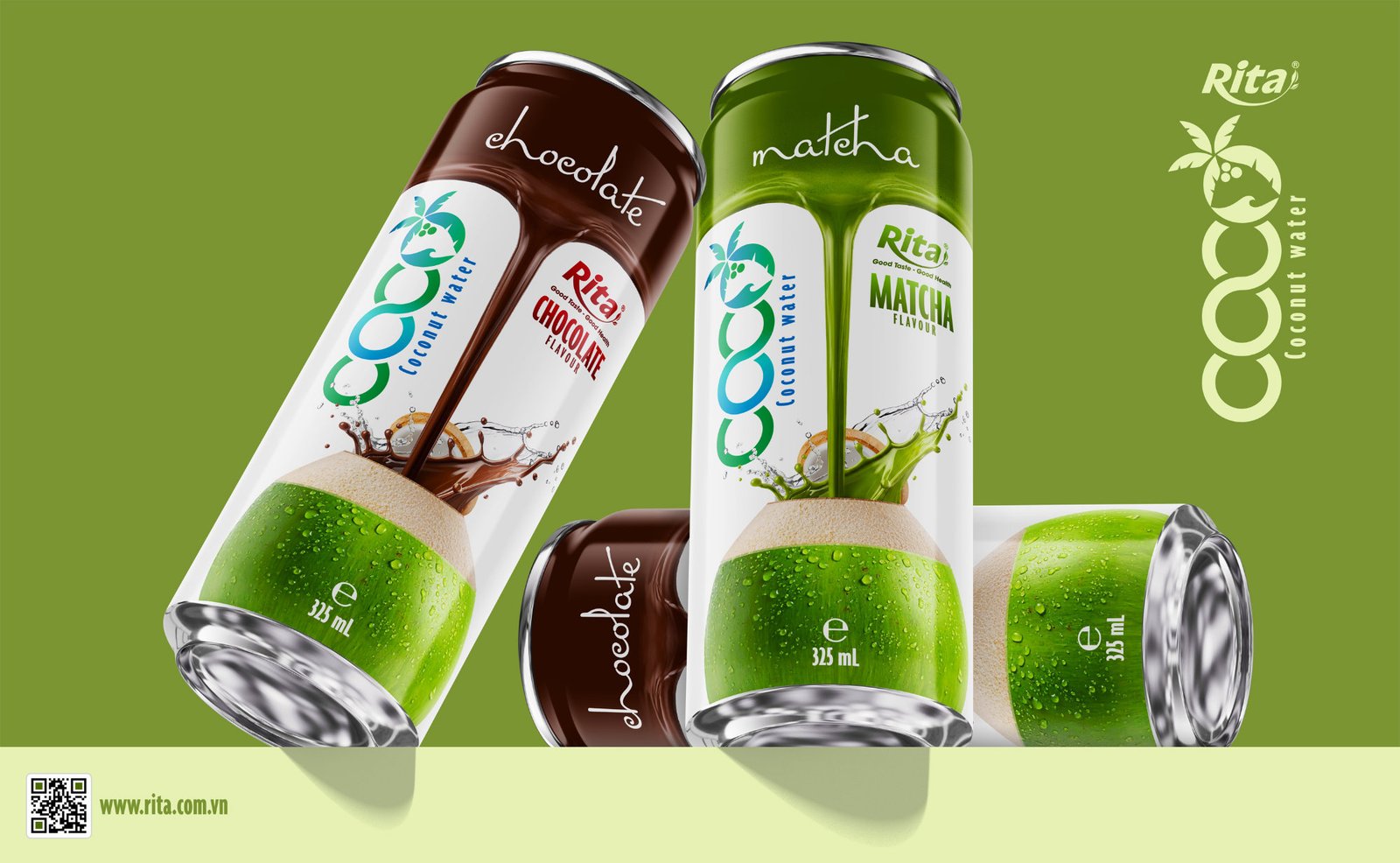 Coconut water with Chocolate Flavor 325ml sleek can Poster 1