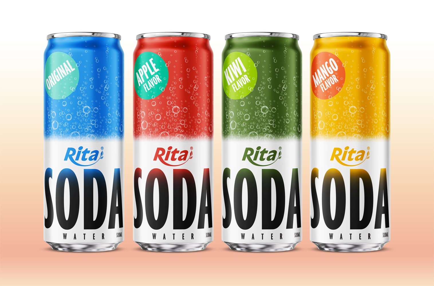 Sparkling Mango Soda Water Drink 320ml Can Poster 1