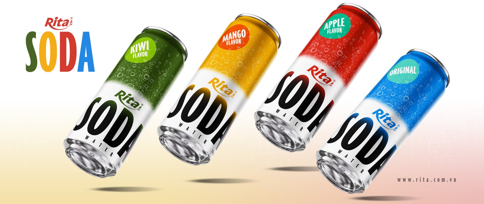 Sparkling Mango Soda Water Drink 320ml Can Poster 2
