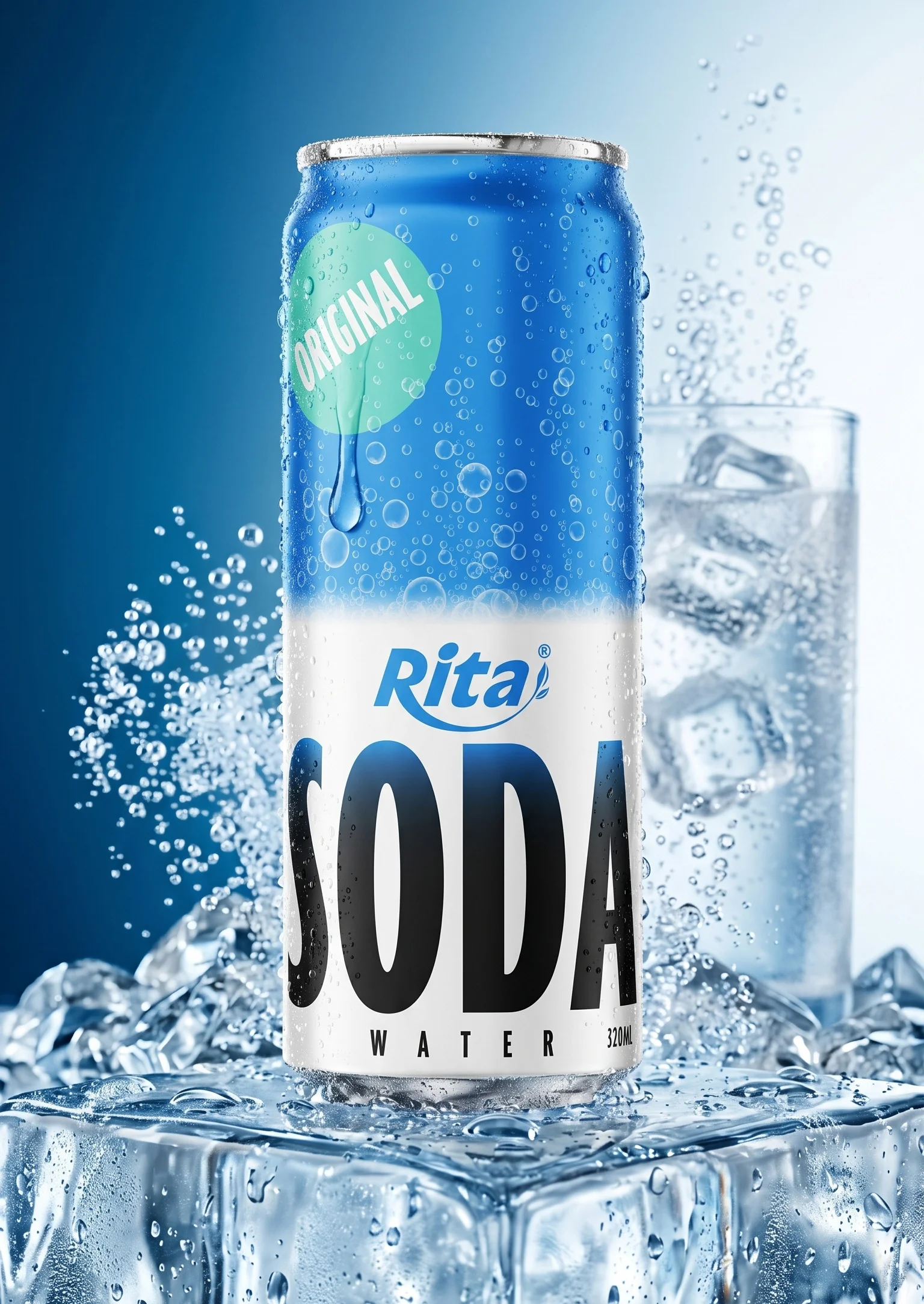 Sparkling Soda Water Drink 320ml Can Poster 1
