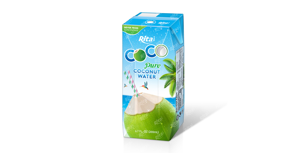 Coconut Water: Beverage Supplies Coco water 200ml Aseptic packing