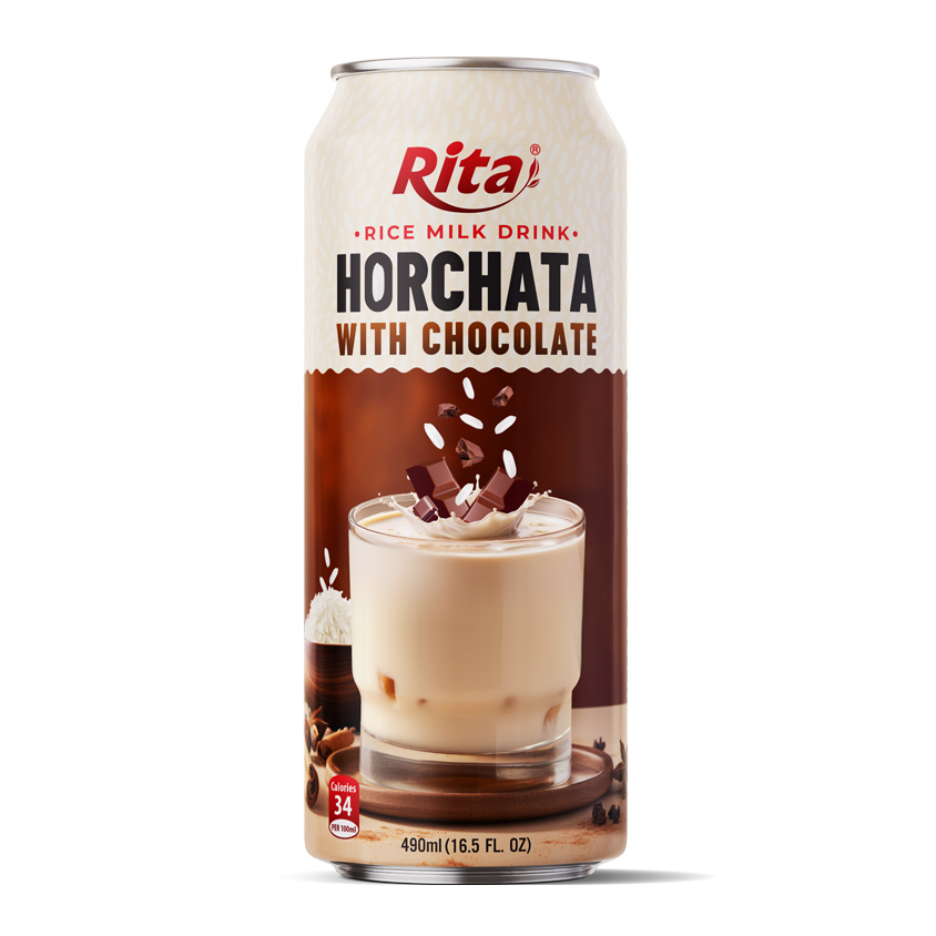 Good For Health Rice Milk Drink Horchata With Chocolate 16.5 Fl Oz Cans