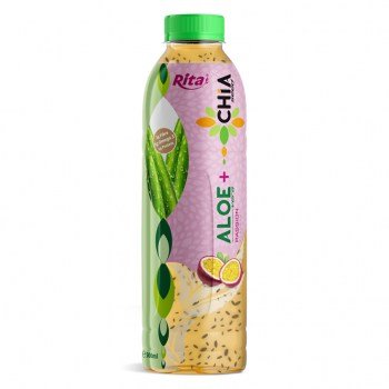 421_16.9_Fl_Oz_Rita_Aloe_Vera_Drink_with_Chia_Seed_Passion_Fruit_Flavor_PET_Bottle