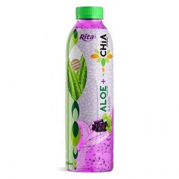 834_16.9_Fl_Oz_Rita_Aloe_Vera_Drink_with_Chia_Seed_Grape_Flavor_PET_Bottle