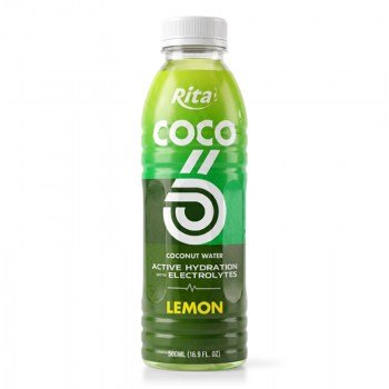 849_500ml_Lemon_Flavored_Coconut_Water_with_Electrolytes_PET_Bottle