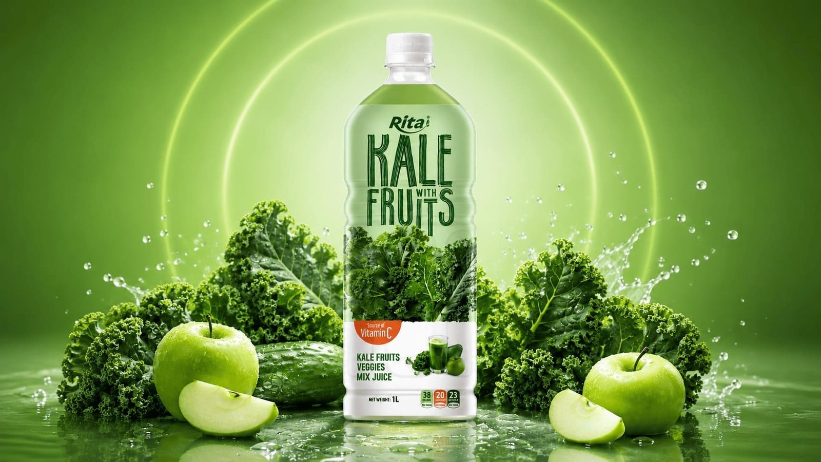 Rita Kale with Fruits Veggies Mix Juice 1L PET bottle