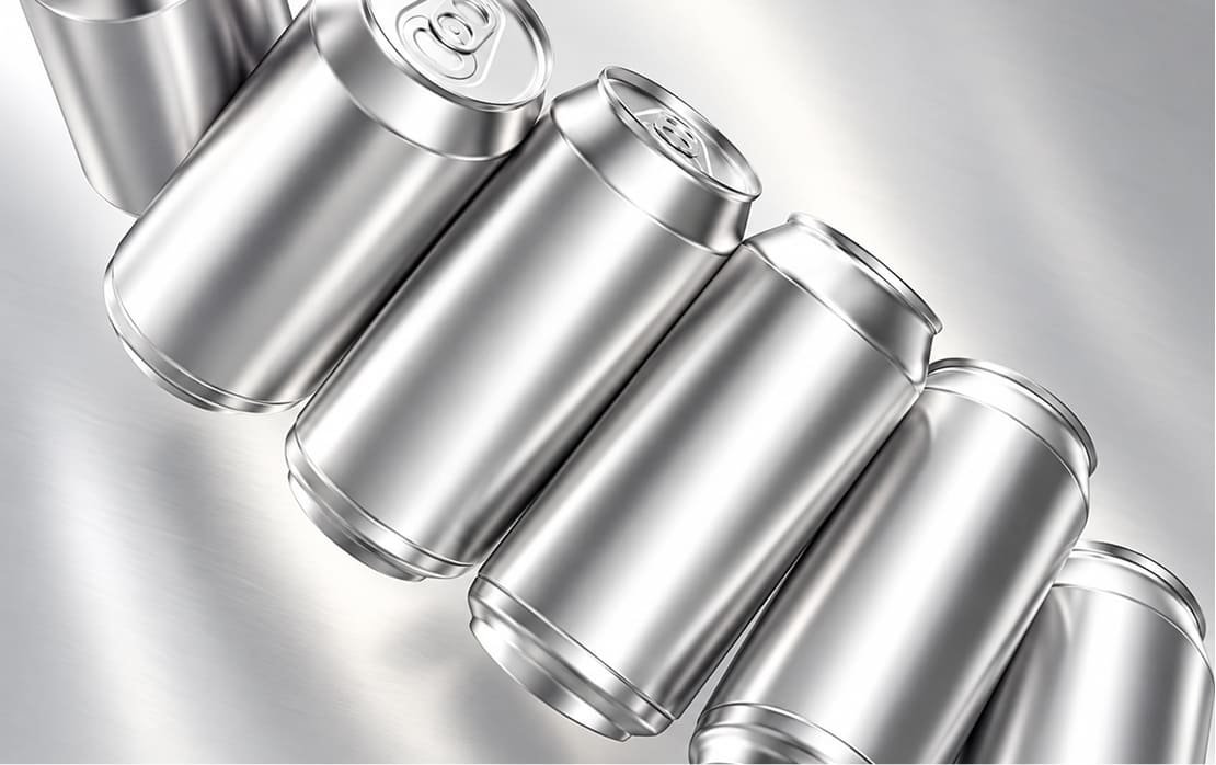Blank aluminium beverage cans ready for your formula