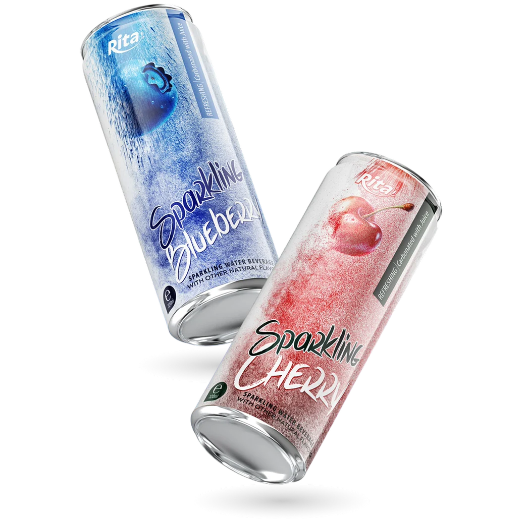 RITA Sparkling Blueberry and Sparkling Cherry cans